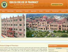 Tablet Screenshot of khalsacollegepharmacy.org